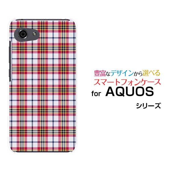 AQUOS R7 R6 R5G  R3 R2R2compact Rcompactアクオスハードケース/TPUソフトケースPlaid(チェック柄) type002スマホ/ケース/カバー/クリア