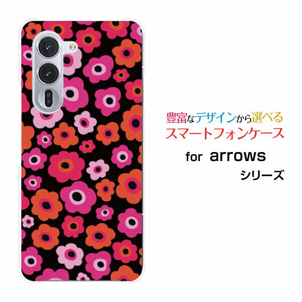 Mobile Phone - arrows Alpha アローズ アルファ[F-51F]docomoオリジナル デザインスマホ カバー ケース ハード TPU ソフト ケースフラワーギフト(ピンク×赤×オレンジ)
