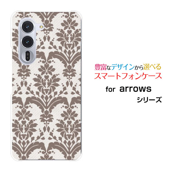 乐天商城 - arrows Alpha アローズ アルファ[F-51F]docomoオリジナル デザインスマホ カバー ケース ハード TPU ソフト ケースダマスク type3 ブラウン