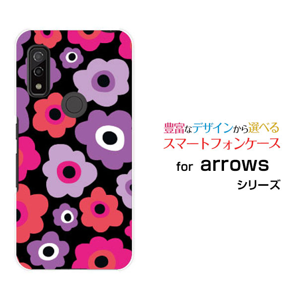 arrows We アローズ ウィーdocomo au SoftBankオリジナル デザインスマホ カバー ケース ハード TPU ソフト ケースフラワーギフト（ピンク×パープル）