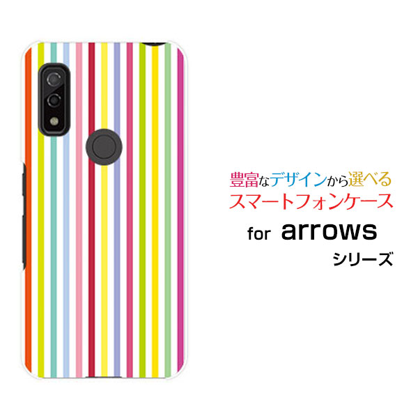乐天商城 - arrows We [F-51B FCG01]アローズ ウィーdocomo au SoftBankオリジナル デザインスマホ カバー ケース ハード TPU ソフト ケースカラフルストライプ（春）