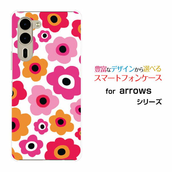 Rakuten - arrows We2 Plus アローズ ウィーツー プラス[F-51E]docomoオリジナル デザインスマホ カバー ケース ハード TPU ソフト ケースフラワーギフト（ピンク×オレンジ）