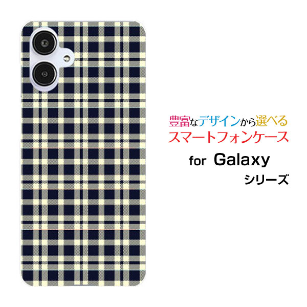 乐天商城 - GALAXY A25 5G [SC-53F/SCG33] S25 [SC-51F/SCG31] S25 Ultra [SC-52F/SCG32] S24 FE [SCG30]ギャラクシーハードケース/TPUソフトケースチェック柄ネイビー×クリームスマホ/ケース/カバー/クリア【定形・定形外郵便送料無料】