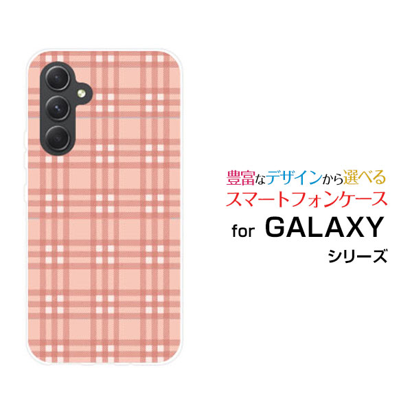 乐天商城 - GALAXY A54 5G [SC-53D SCG21]ギャラクシー エーフィフティフォー ファイブジーdocomo au UQ mobileオリジナル デザインスマホ カバー ケース ハード TPU ソフト ケースチェック柄ピンク×ホワイト