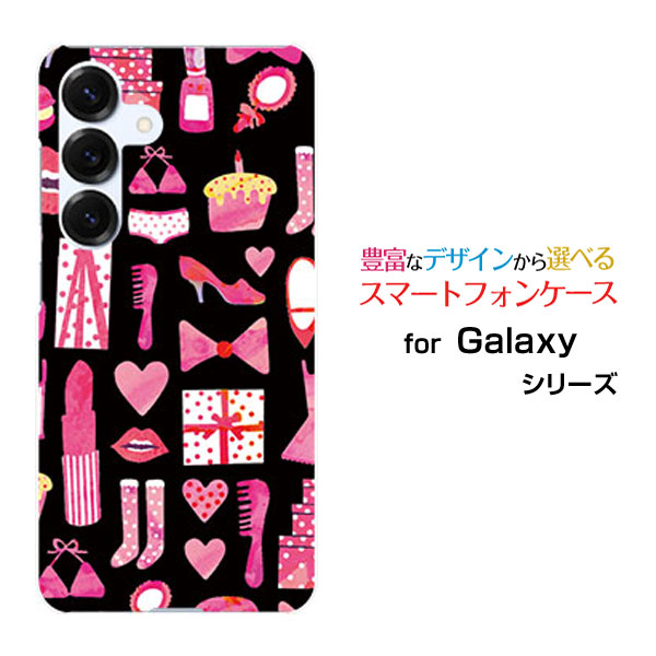 乐天商城 - Galaxy S26 ギャラクシー エストゥエンティ シックス[SC-51G SCG36 SM-S942Z ]docomo au SoftBank 楽天モバイルオリジナル デザインスマホ カバー ケース ハード TPU ソフト ケースおしゃれアイテム（黒×ピンク）