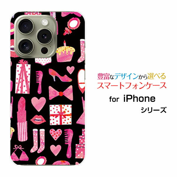 乐天商城 - iPhone 16 Pro アイフォン シックスティーン プロdocomo au SoftBank 楽天モバイルオリジナル デザインスマホ カバー ケース ハード TPU ソフト ケースおしゃれアイテム（黒×ピンク）