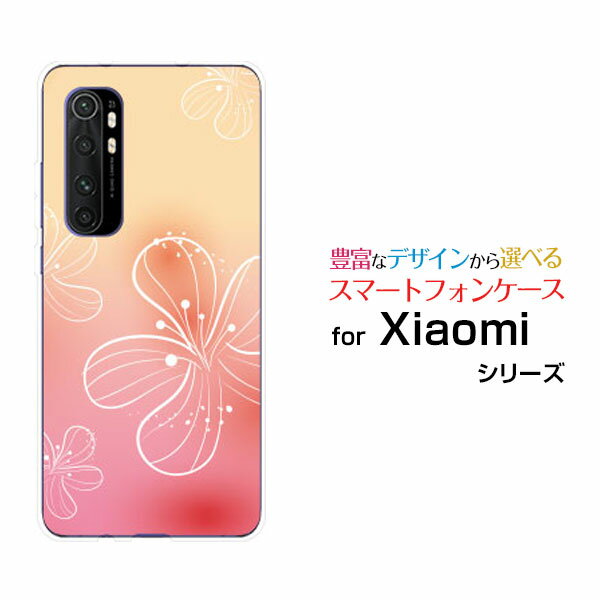 Mi Note 10 Lite~[ m[g e CgiX}zIWi fUCX}z Jo[ P[X n[h TPU \tg P[XPastel Flower type007