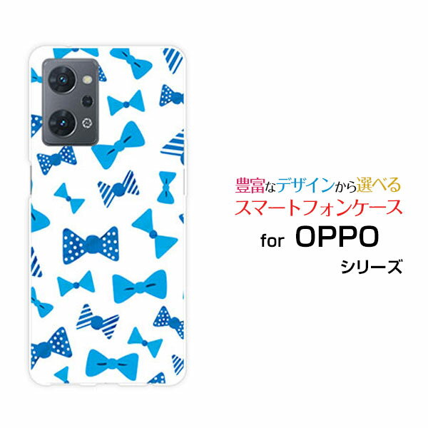 Rakuten - OPPO Reno7 A [OPG04]オッポ リノセブン エーau 楽天モバイル UQ mobile Y!mobileオリジナル デザインスマホ カバー ケース ハード TPU ソフト ケースブルーリボン