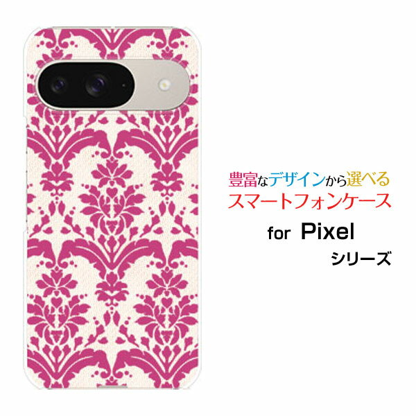 乐天商城 - Google Pixel 9 グーグル ピクセル ナインdocomo au SoftBankオリジナル デザインスマホ カバー ケース ハード TPU ソフト ケースダマスク type2 レッド