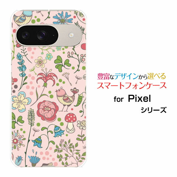 Google Pixel 9 docomo au SoftBankスマホケース カバー ハード ソフト ケースPretty Flower type003