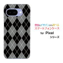Google Pixel 9a グーグル ピクセル ナインエーdocomo au SoftBank Y!mobile UQ mobileオリジナル デザインスマホ カバー ケース ハード TPU ソフト ケースアーガイルブラック×グレー(2)