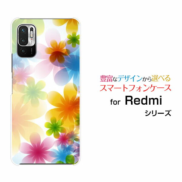 Redmi Note 10Tレッドミー ノート テンティーSoftBankオリジナル デザインスマホ カバー ケース ハード TPU ソフト ケースPastel Flower type002