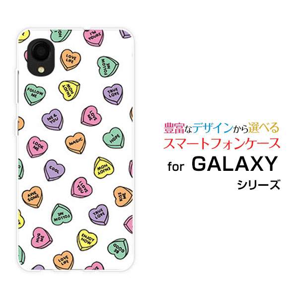 Rakuten - GALAXY A22 5G [SC-56B]ギャラクシー エートゥエンティツー ファイブジーdocomoオリジナル デザインスマホ カバー ケース ハード TPU ソフト ケースLOVE HEART(ランダム)