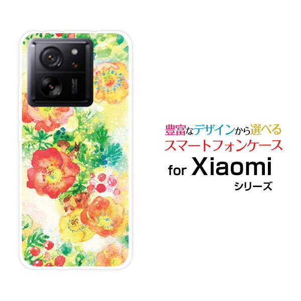 Xiaomi 13T [XIG04]シャオミ サーティーンティーau UQ mobileオリジナル デザインスマホ カバー ケース ハード TPU ソフト ケースFlowers dance