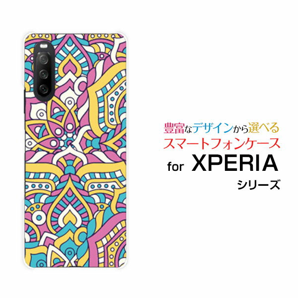 Rakuten - XPERIA 10 III Liteエクスペリア テン マークスリー ライト楽天モバイルオリジナル デザインスマホ カバー ケース ハード TPU ソフト ケースパッチワーク(typeF)