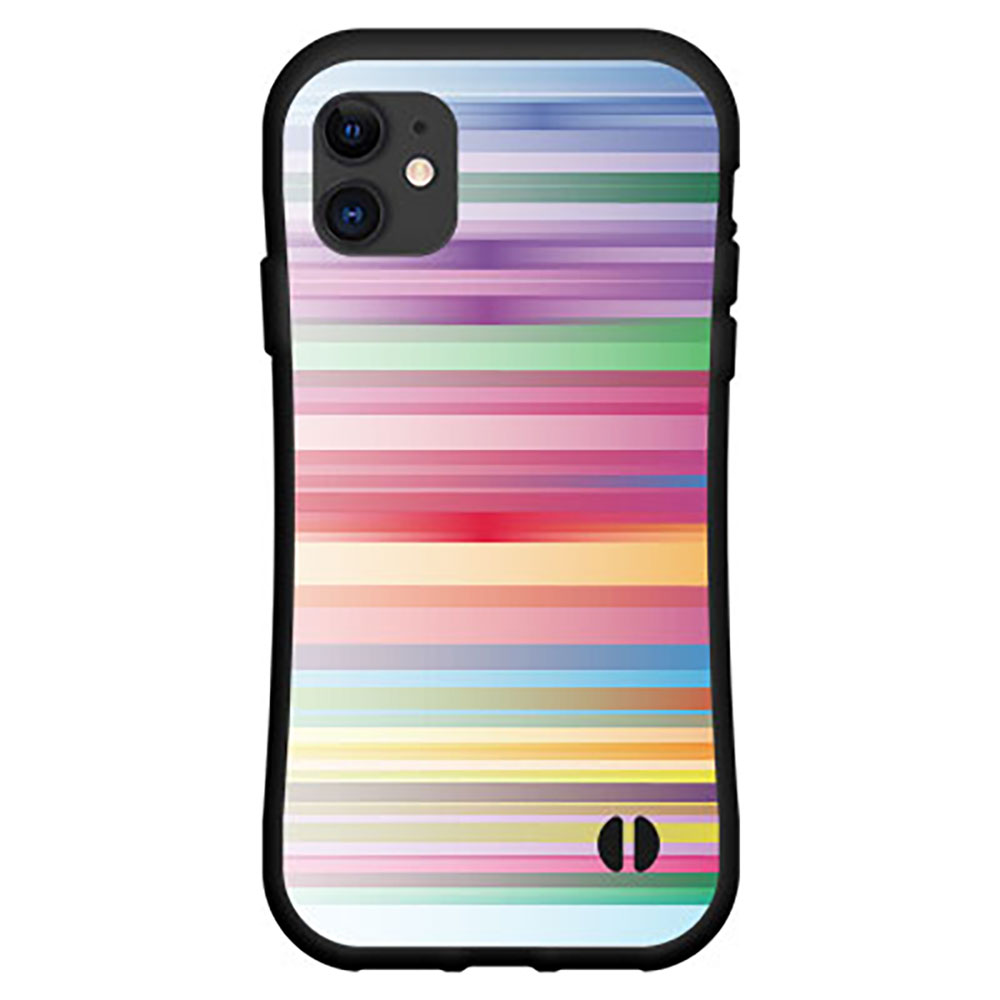落としても割れにくい驚きの衝撃吸収力豊富なオリジナルデザイン耐衝撃 ハイブリッドケースiPhone 13 Pro Maxアイフォン サーティーン プロ マックスdocomo au SoftBankカラフルボーダー type001