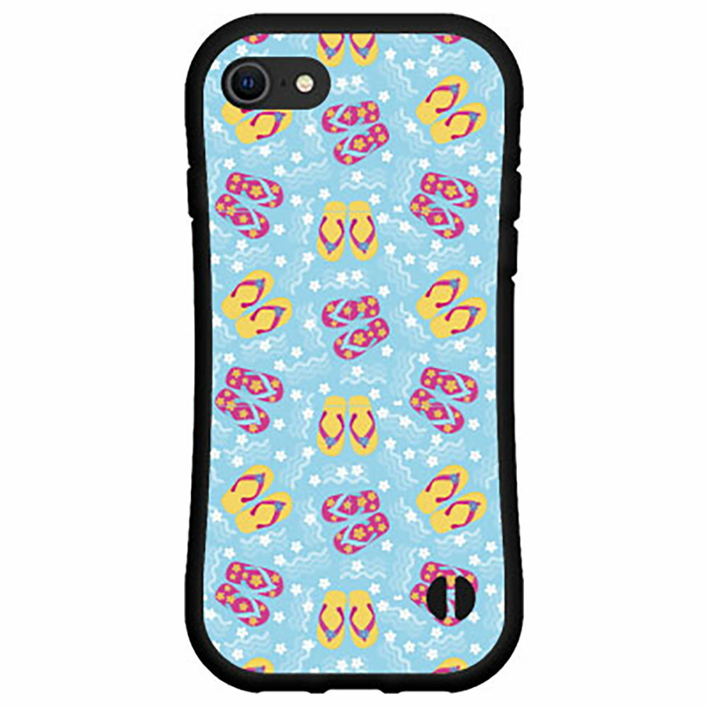 落としても割れにくい驚きの衝撃吸収力豊富なオリジナルデザイン耐衝撃 ハイブリッドケースiPhone 8アイフォン エイトdocomo au SoftBankビーチサンダル