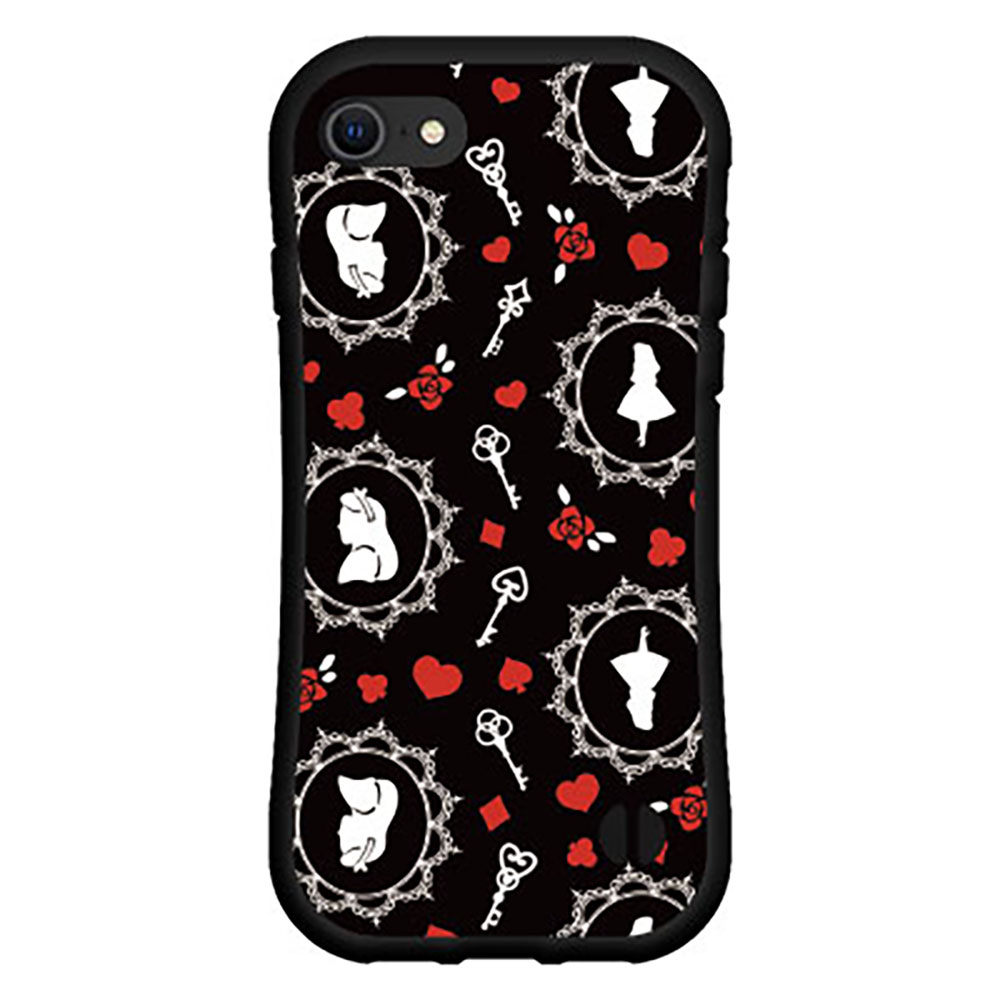 Mobile Phone Cases - 落としても割れにくい驚きの衝撃吸収力豊富なオリジナルデザイン耐衝撃 ハイブリッドケースiPhone SE (第2世代)アイフォン エスイー 2020 SE2docomo au SoftBankアリス ドット ブラック