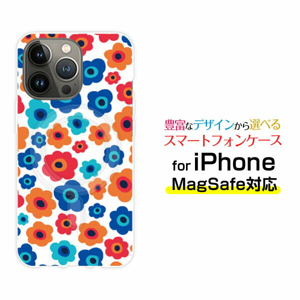 乐天商城 - MagSafe対応 スマホケースiPhone 14 14Plus 14Pro 14ProMax 13 13Pro 13miniマグセーフ対応 オリジナルデザイン ケース カバーフラワーギフト(青×赤×オレンジ)