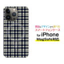 MagSafe対応 スマホケースiPhone 14 14Plus 14Pro 14ProMax 13 13Pro 13miniマグセーフ対応 オリジナルデザイン ケース カバーPlaid(チェック柄) type001