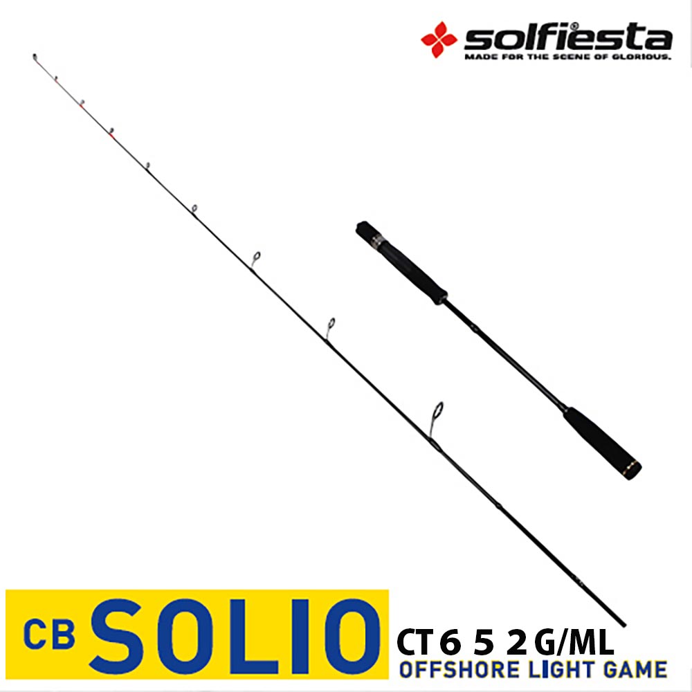 カーボンフルソリッド オフショア SOLIO 富士Ｋタイプアルコナイト仕様 CT652G／ML (solf-028647)｜鯛ラバ ロッド 船竿 釣竿 鯛ラバ タイラバ カブラ 鯛カブラ 真鯛 マダイ 鯛ラバロッド ジギング ライトジギング オフショアロッド