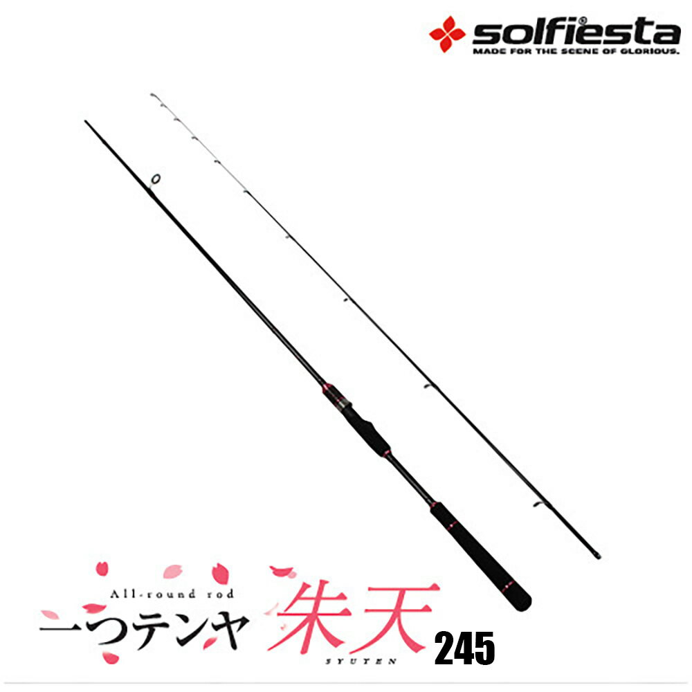 solfiesta 一つテンヤ 朱天 245(solf-030534)｜釣具 船竿 テンヤ マダイ タイ ヒトツテンヤ まごち マゴチ フォーバルテンヤ