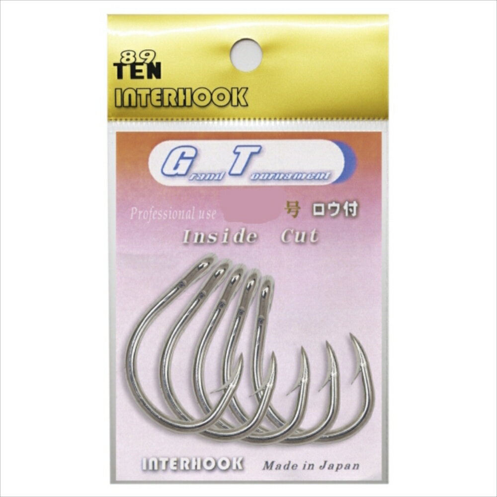 【30Cpost】インターフック GT-30 インサイド ロウ付 S(inter-014648)｜釣り針 針 クエ くえ モロコ ア..