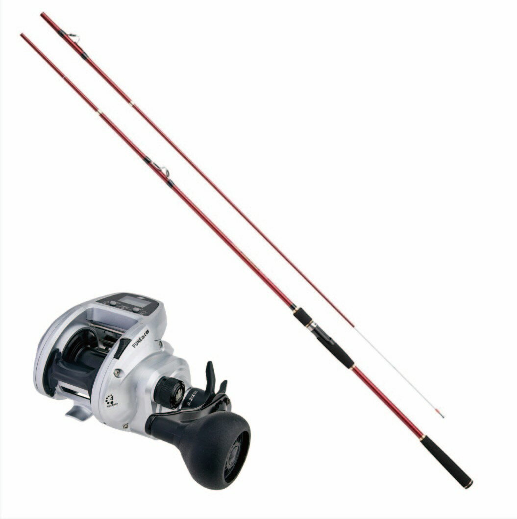 中通し船釣りセット インターライン船竿 インサイダーセリフォス船 80-240 ＆ FUNE DLC BG H 右ハンド..