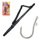 大型魚対応 フライングギャフ フルロックシャフト4m 3点セット (gaffset-15)|シャフト 4m 青物 ブリ ショアジギング ランディング ギャフ フ...