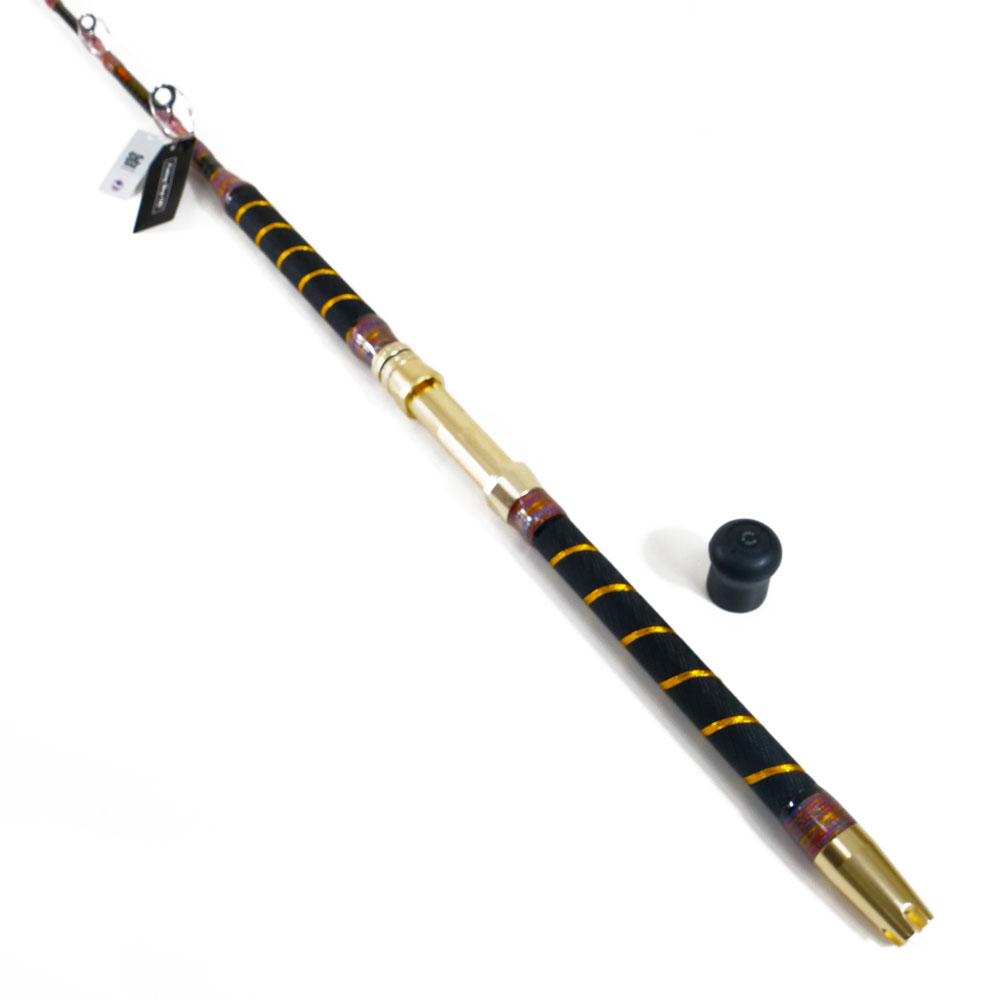 おり釣具 グラスソリッド船竿 パグマイヨ クロス総糸巻 リアルワンST 170-500号(ori-783378)｜竿 釣り竿 大物 大物竿 クエ キハダマグロ カンパチ ヒラマサ 総糸巻 ワンピース アルミシート 大型魚 おり釣具