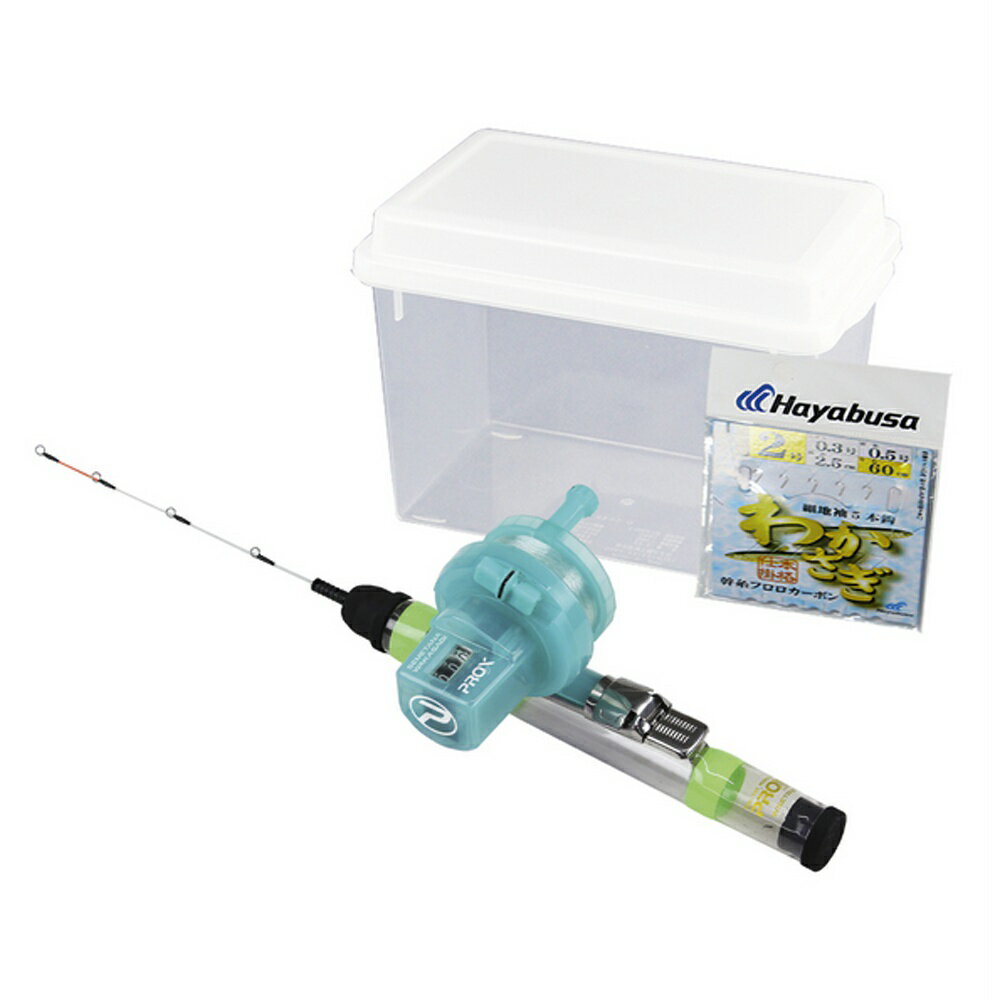 プロックス ワカサギスターターセットST2 並継竿34cm+ウンター付両軸リール (px-225255) | わかさぎ 初..