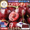 【早割 予約】超大粒 アメリカンチェリー ワシントン州産ダークチェリー9.5R 高糖度 濃厚甘み&ジューシー 1kg・2kg・3kg・4kg・8kg 最高級 厳...