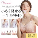 VEIMIA小さく見せるブラ 着痩せ 和装にも楽!大きな胸を小さく見せる B75-H95 大きいサイズ ノンワイヤー 脇肉改善 美胸 美背 着瘦せ...