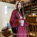 ニットワンピース ロングワンピース レディース 冬服 防寒 ゆとりがある 可愛くて優雅 う クリスマス、新年 通勤 デート