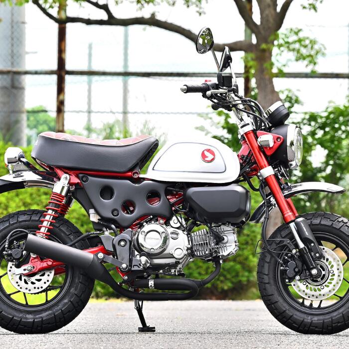 ホンダ MONKEY125 現行 (JB03) 8BJ-JB03対応 スリップオンマフラー BADGER 《バジャー》 モンキー 70φ スチール JB03 ORM製 自社製造製造 HONDA ORM製 モンキー 125 現行