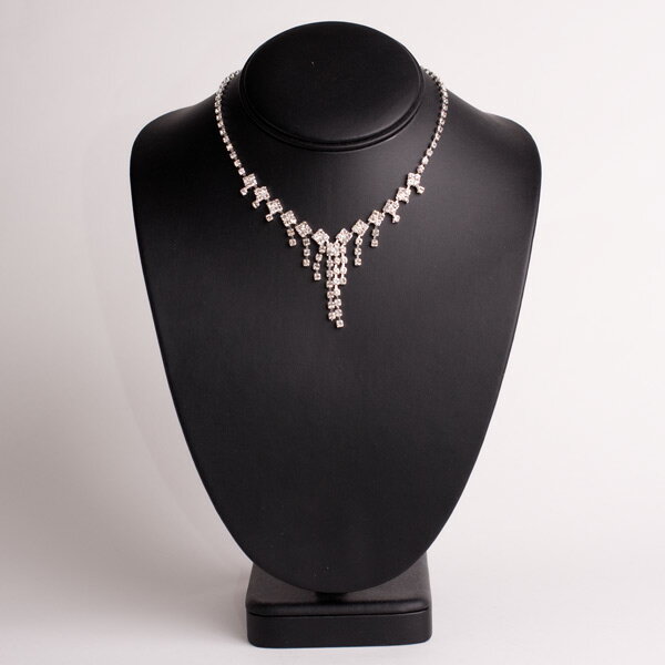 水 - 【メール便送料無料】 ネックレス ピアス リング ブレスレットセット パーティードレスと合わせて結婚式や2次会に