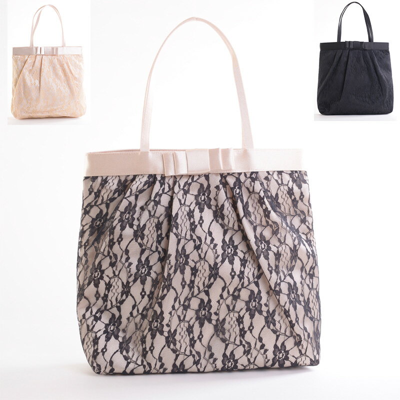 【メール便送料無料】レースサテンサブバッグ