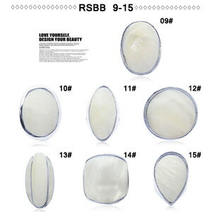 ホワイトシェルリング ファッション指輪 リング デザインリング RSBB-9-15