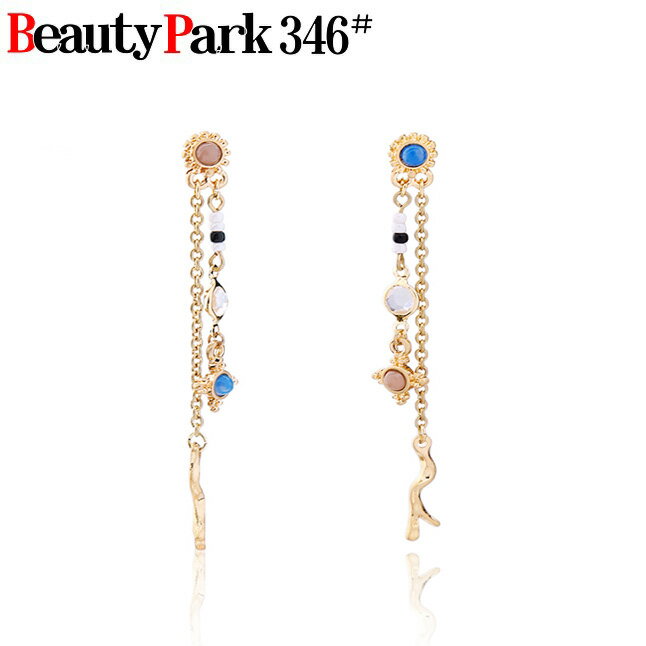 メール便送料無料 揺れるピアス アンティークピアス ロングピアス アメリカンピアス エレガント 上品 揺れる ゆれる カワイイ お洒落 オシャレ ファッション ストーン チェーン ゴールド【RCP】