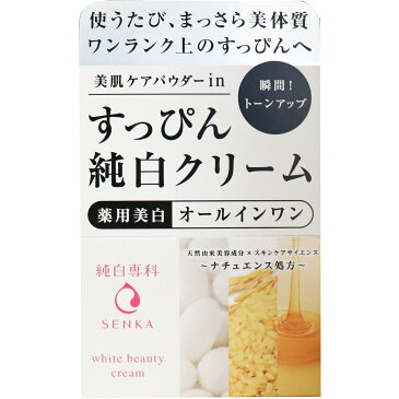 純白専科 すっぴん純白クリーム 薬用オールインワンクリーム 100g 10個セット スキンケア 美肌 オールインワン フェイスクリーム 化粧水 乳液 美容液 お買い得 まとめ買い