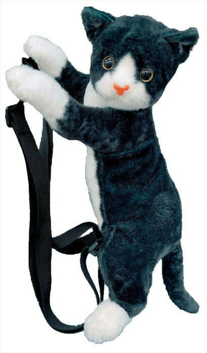 いっしょにお出かけ とっておきのリアルなぬいぐるみ猫リュック