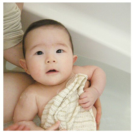 卸売のEiEi 楽天市場店の【日本製】オーガニックのボディータオル乳幼児 ベージュ オリム 今治 タオル たおる ボディータオル ボディタオル 泡だてタオル 泡 なめらか お風呂 温泉 銭湯 入浴 新生児 ベビー 赤ちゃん 子供 ベビー用品 男の子 女の子 ママ パパ 出産祝い 誕生日 ギフト プレゼント｜アングル2