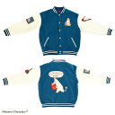 MOOMIN ムーミン ワッペンムーミン スタジャン キャラジャン 上着 おしゃれ 防寒 グッズ あったかい ファッション キャラジャン 愛らしいデザイン 北欧ブランド キャラクター キャラジャン メンズ スーベニアジャケット アウター ジャケット サテン グッズ あったかい
