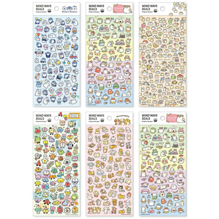 Rakuten - 即日出荷 MWシール 透明シール 透明シールシート マインドウェイブ シール MIND WAVE 日本製 キャラクターズ シール コラージュ素材 コラージュ 素材 シール交換 シール集め 手帳シール 日記シール シル活 81887 ニッチモサッチモ 81888 ちまはむ 81889 オカシナピープル