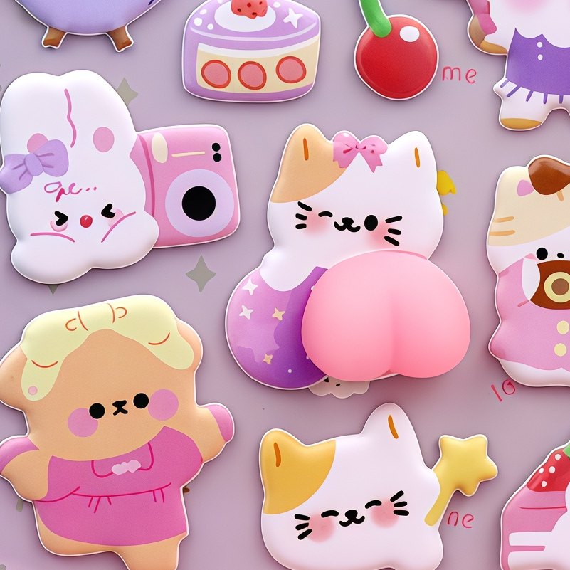 即日出荷 柄違い4枚 おしりシール お尻シール おしり ぷにぷにシール 弾力 立体シール マシュマロシール 3D立体シール 動物 柴犬 猫 熊 ねこ コラージュ素材 お買い得セット 手帳 デコ シール帳 ぷっくり ぷにぷにシール ふわふわ ステッカー 動物 犬 パンダ うさぎ ひよこ oroshi-ee-10013136 卸売のEiEi 楽天市場店 サンプル画像3