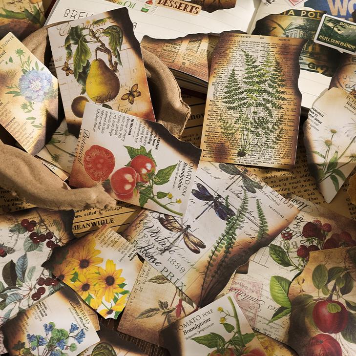 即日出荷 オールド加工 シール ダメージ加工 焼け跡 シール ヴィンテージ ステッカー コラージュ素材 ..