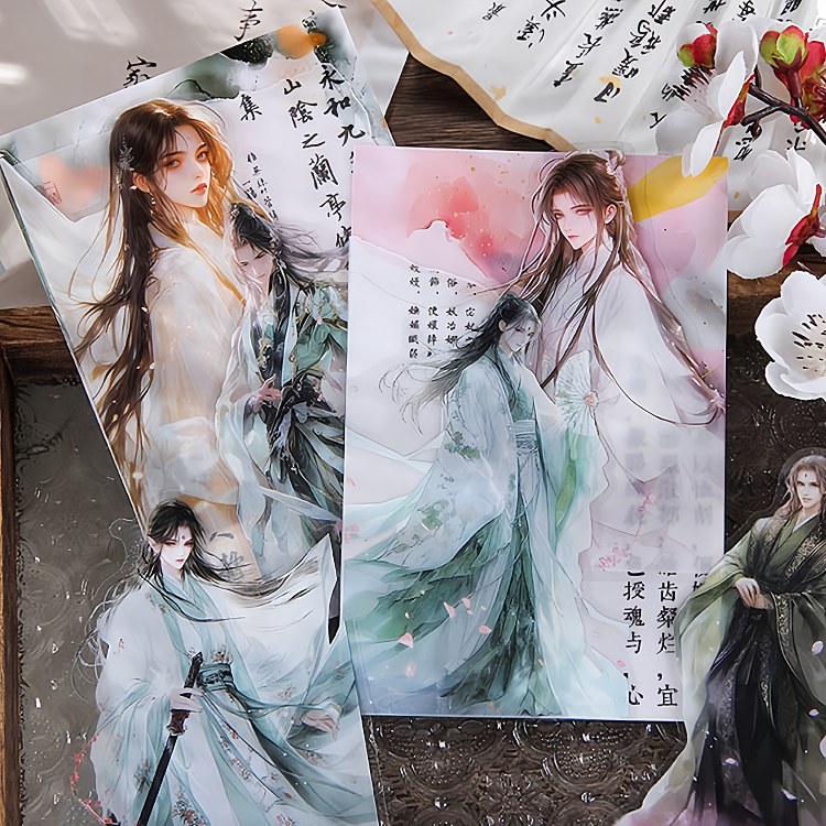 即日出荷 古風 人物シール 大きめ 侠客 男性 女性 剣士 剣客 女伊達 遊侠 女の子 シール キャラクターステッカー 水彩 手描き風 PET 耐水 シール コラージュ素材 おしゃれ 人物 女子 ラージサイズ 中華 デコレーション 手帳シール ハンドメイド スマホカバー 飾り 手帳 DIY