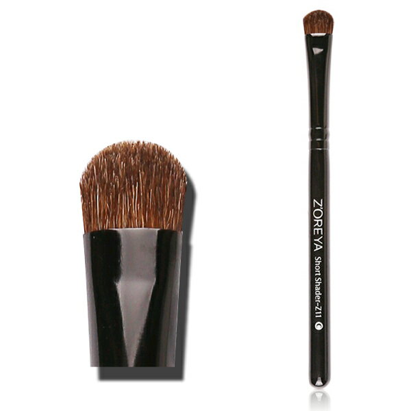 化粧筆 メイクブラシ ミニアイシャドウブラシ 携帯にも便利なショートタイプポイントブラシ Z-11