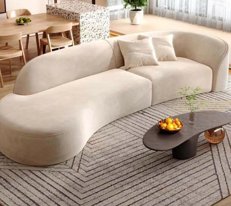 楽天市場】曲線的なデザインがおしゃれなカウチソファの通販