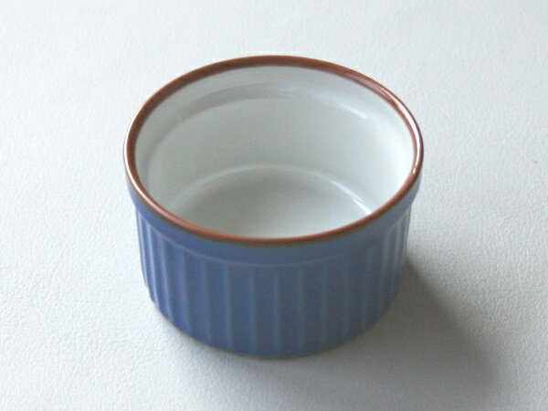 乐天商城 - 陽気な茶縁ブルー　スフレS　7cmココット